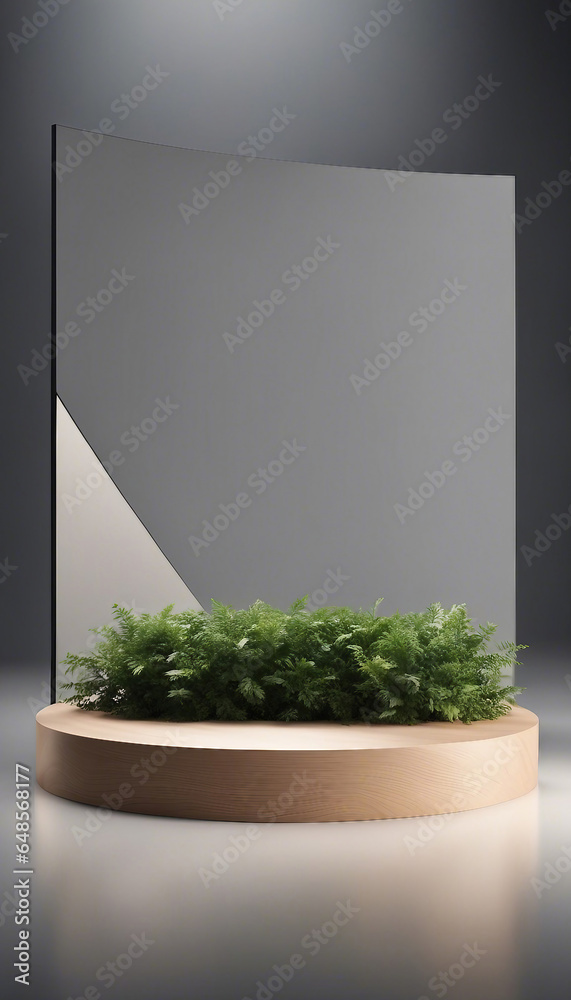 Fototapeta premium 3D rendering exhibition with for product presentation generated by AI