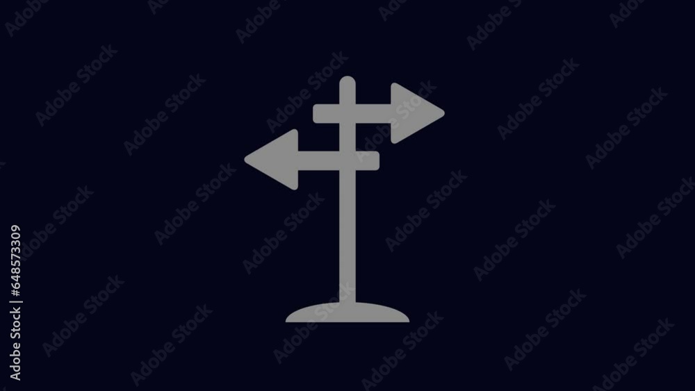 Road Pointer direction arrow, road sign animation. k1_1150 Road Pointer direction arrow, road sign animation. k1_1150