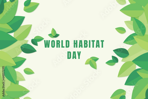 World habitat day background