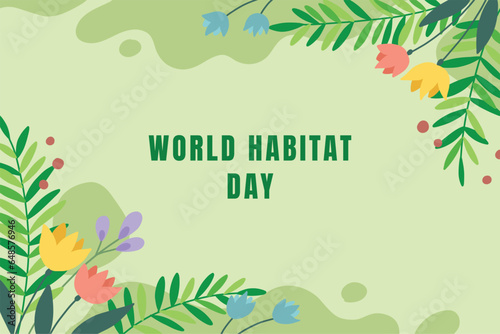 World habitat day background