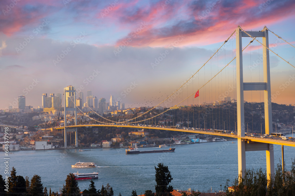 15th July Martyrs Bridge. Istanbul ,Turkey.