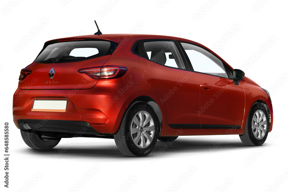 Renault Clio 5 Immaculate Rear View Studio Shot.Renault Clio 5
