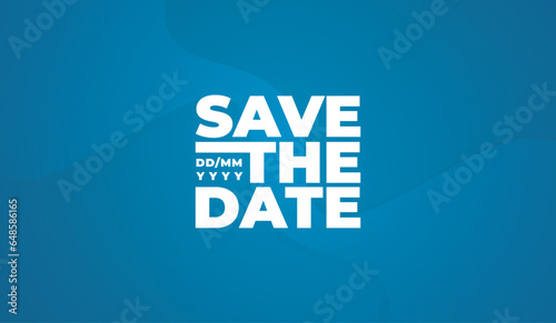 Save the date banner. Can be used for business, marketing and advertising. logo graphic design of event summit made for Technology and upcoming events. Vector EPS 10