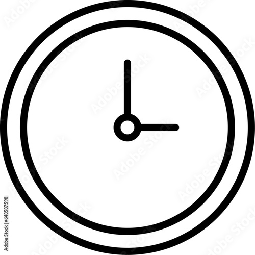 clock icon logo design template vector illustration