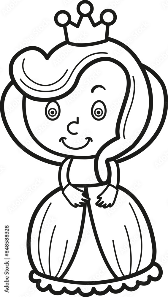 Illustration black and white queen Illustration black and white queen
