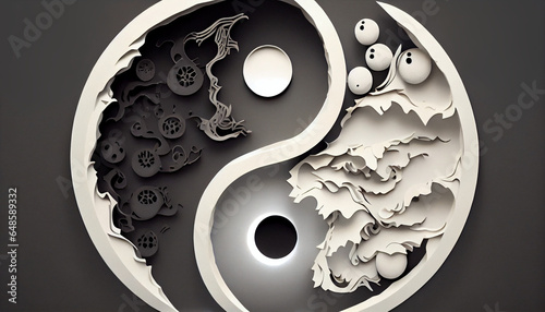 yin yang symbol photo