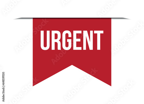 urgent red banner design vector illustration