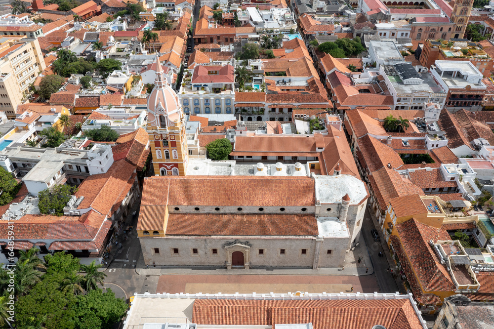Basilica Santa Catalina de Alejandria - Cartagena, Colombia.