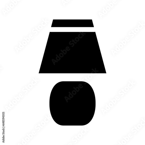 lamp icon vector logo in flat and trendy style
