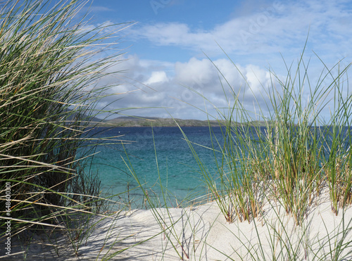 Fototapeta Naklejka Na Ścianę i Meble -  Vatersay, a stunning beach in the Isle of Barra. Outer Hebrides. Scotland