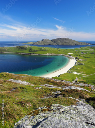 Vatersay, a stunning beach in the Isle of Barra. Outer Hebrides. Scotland