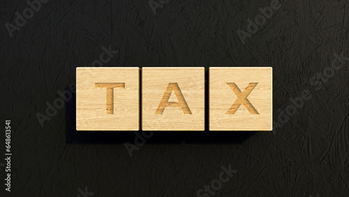 Tax concept. Financial management	
