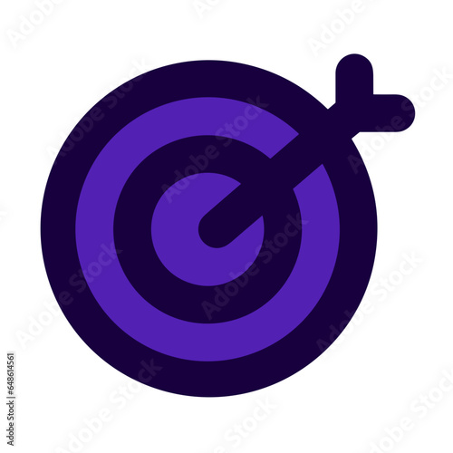 Business target success icon symbol vector image. Illustration of the arrow focus goal strategy design image