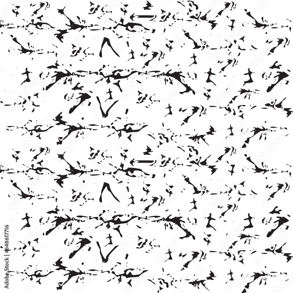 Obraz premium GRUNGE BROKEN DISTRESSED SEAMLESS PATTERN GRAPHIC DESIGN VECTOR ILLUSTRATION