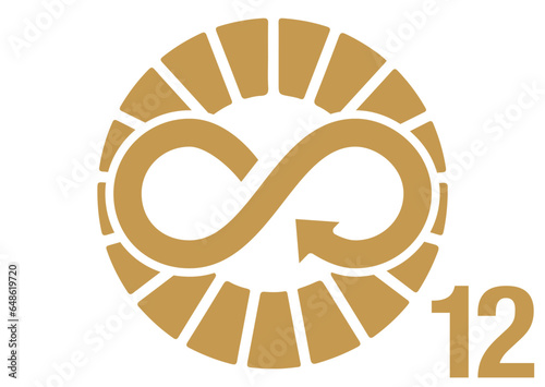 The Global Goals Sustainability Development 12 Twelve Responsible Consumption Production Yellow