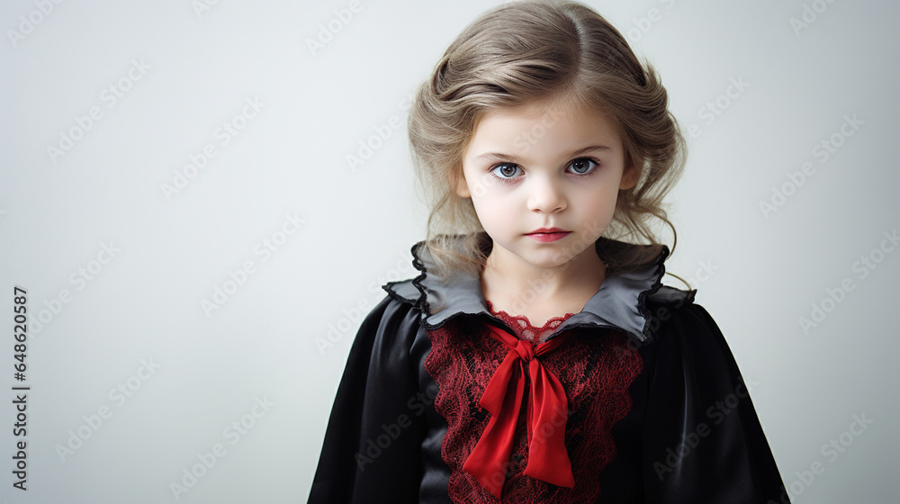halloween vampire. little girl in carnival costume halloween vampire. little girl in carnival costume