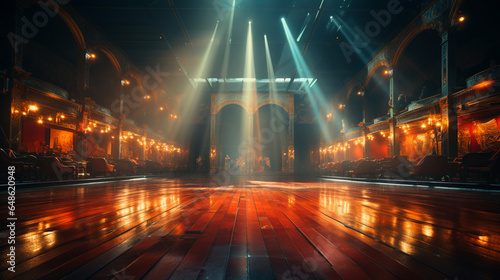 Theater stage light background.