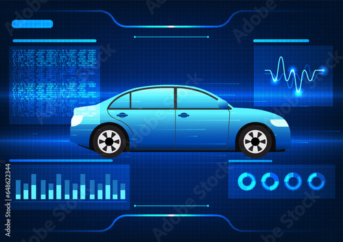 Technology that integrates with the car In order to access the performance of the car's systems and new innovations Helps analyze problems quickly. The car is scanned.