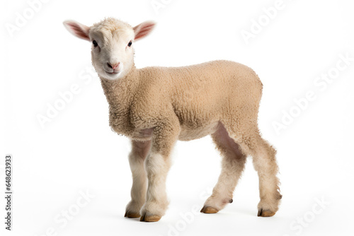 A lamb isolated on white background