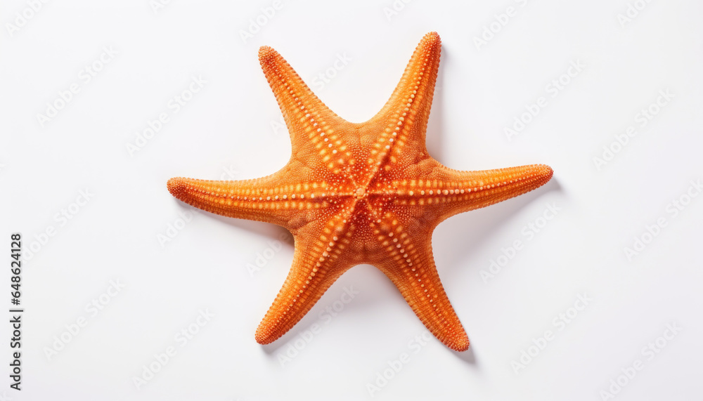 Realistic Starfish - Symbol of Marine Life on White Background - Generative AI Realistic Starfish - Symbol of Marine Life on White Background - Generative AI