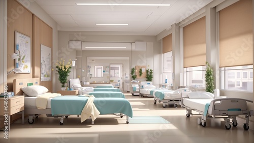 "Tranquil Haven: A Glimpse into Modern Healthcare's Fusion of Comfort and Care"