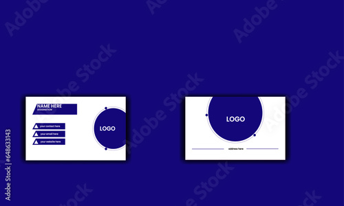 creative and modern double sided business card design