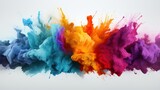 colorful abstract creative smoke explosion background. Generative Ai