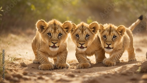 "Frolic of Innocence: Captivating Moments among Playful Lion Cubs" © MdRifat