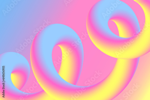 Abstract background. Gradient modern neon vibrant shape.