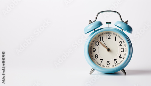 retro alarm clock on isolated background