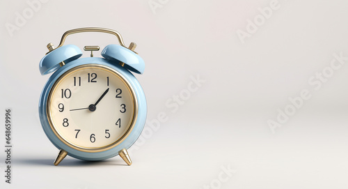 Wallpaper Mural retro alarm clock on isolated background Torontodigital.ca