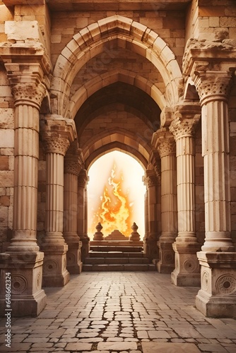 entrance to the entrance to the cathedral of the assumption architecture  arch  church  stone  building  door  cathedral  old  ancient  entrance  europe  spain