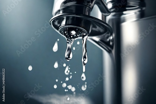 water flowing from a faucet