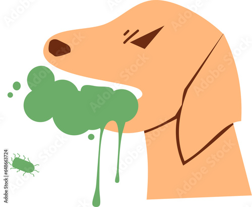 World rabies day Illustration, rabies dog clipart, sick dog, dog bite, rabies virus