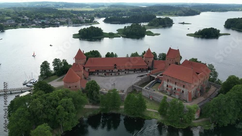 Trakai Island Castle (Lithuanian: Trakų salos pilis) is an island castle located in Trakai, Lithuania, on an island in Lake Galvė.