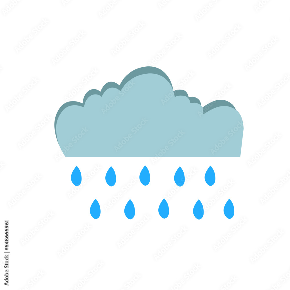 vector illustration of cloudy clouds bringing rain vector illustration of cloudy clouds bringing rain