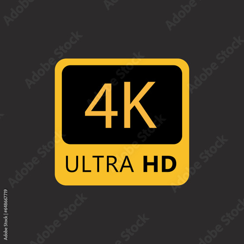 4k ultra hd icon