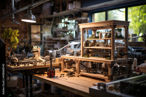A maker s space for DIY enthusiasts  equipped with 3D printers  woodworking tools  and more. Generative Ai.