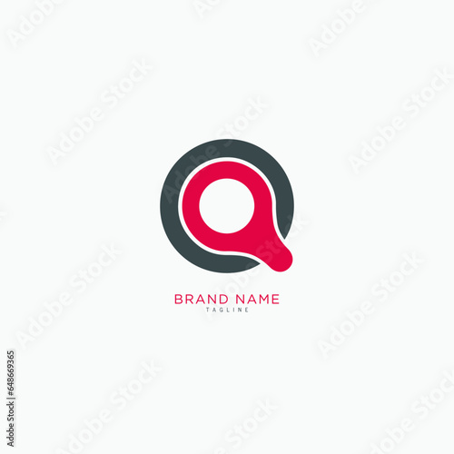 Alphabet letter Initial Q , QQ logo vector design, minimal, innovative, creative, symbol, sign, monogram, template, logotype, concept, branding for premium business typeface, startup, company