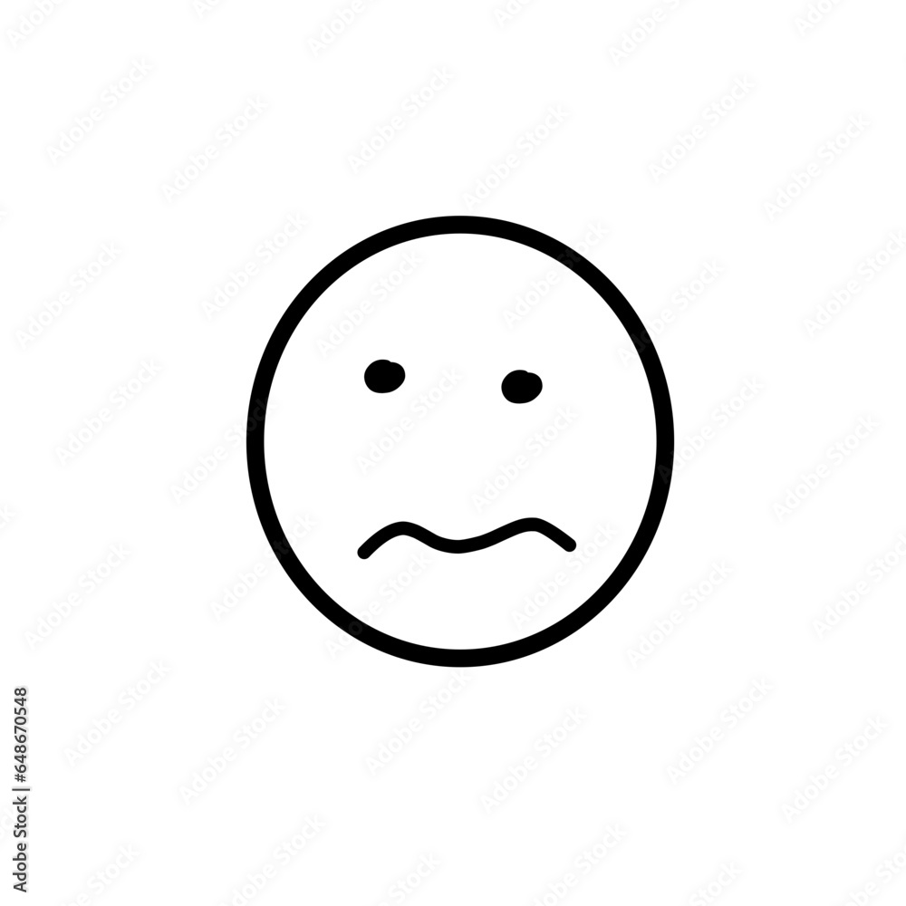 Fototapeta premium hand drawn emoticon