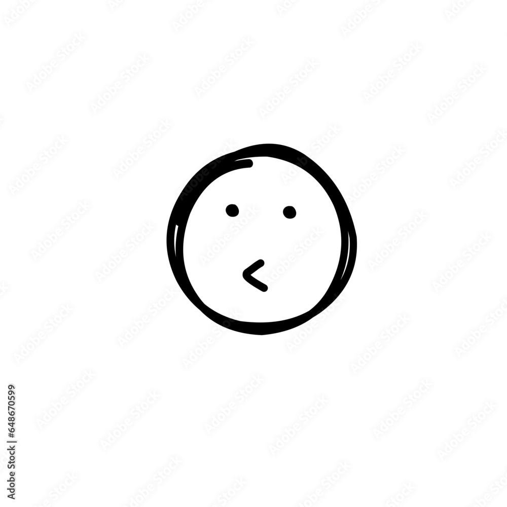 Fototapeta premium hand drawn emoticon