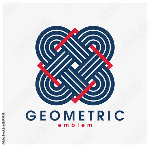 Geometric vector line art l...