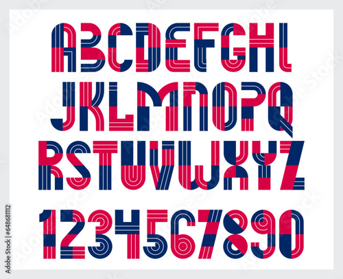 Geometric original font vec...