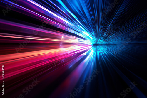 A colorful abstract image of a light burst