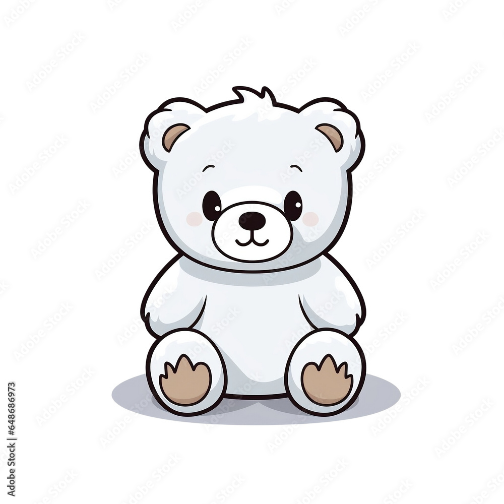 Cute Cartoon Teddy Bear No Background Image Applicable to any context perfect for print on demand merchandise Cute Cartoon Teddy Bear No Background Image Applicable to any context perfect for print on demand merchandise