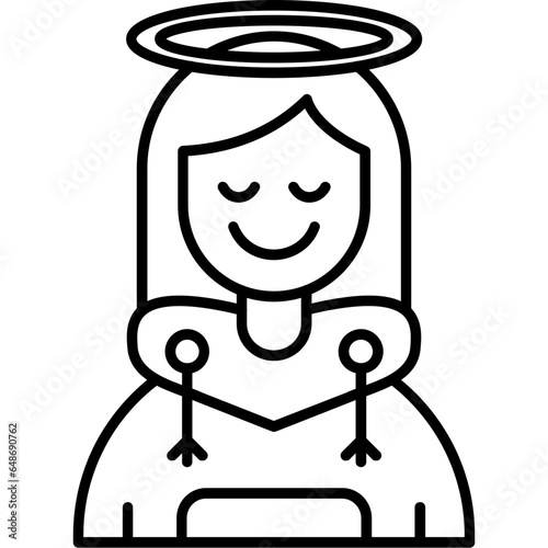 Angel Teenage Girl Icon