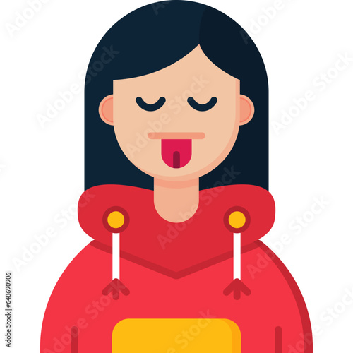 Cute Teenage Girl Icon