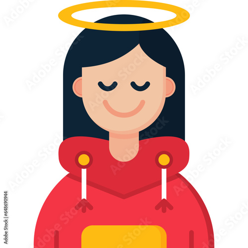 Angel Teenage Girl Icon