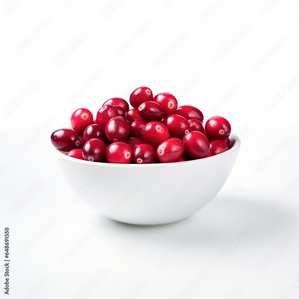 cranberries in a white bowl cranberries in a white bowl