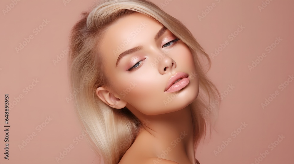 Fototapeta premium Captivating Beauty Makeup Skin Care Hair care beauty photos